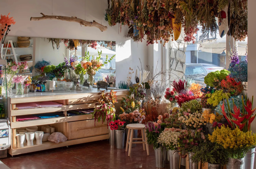 Beautiful bouquets at Flowerboy's office