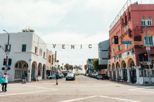 Venice Beach (L.A.) sign on a beautiful California day.