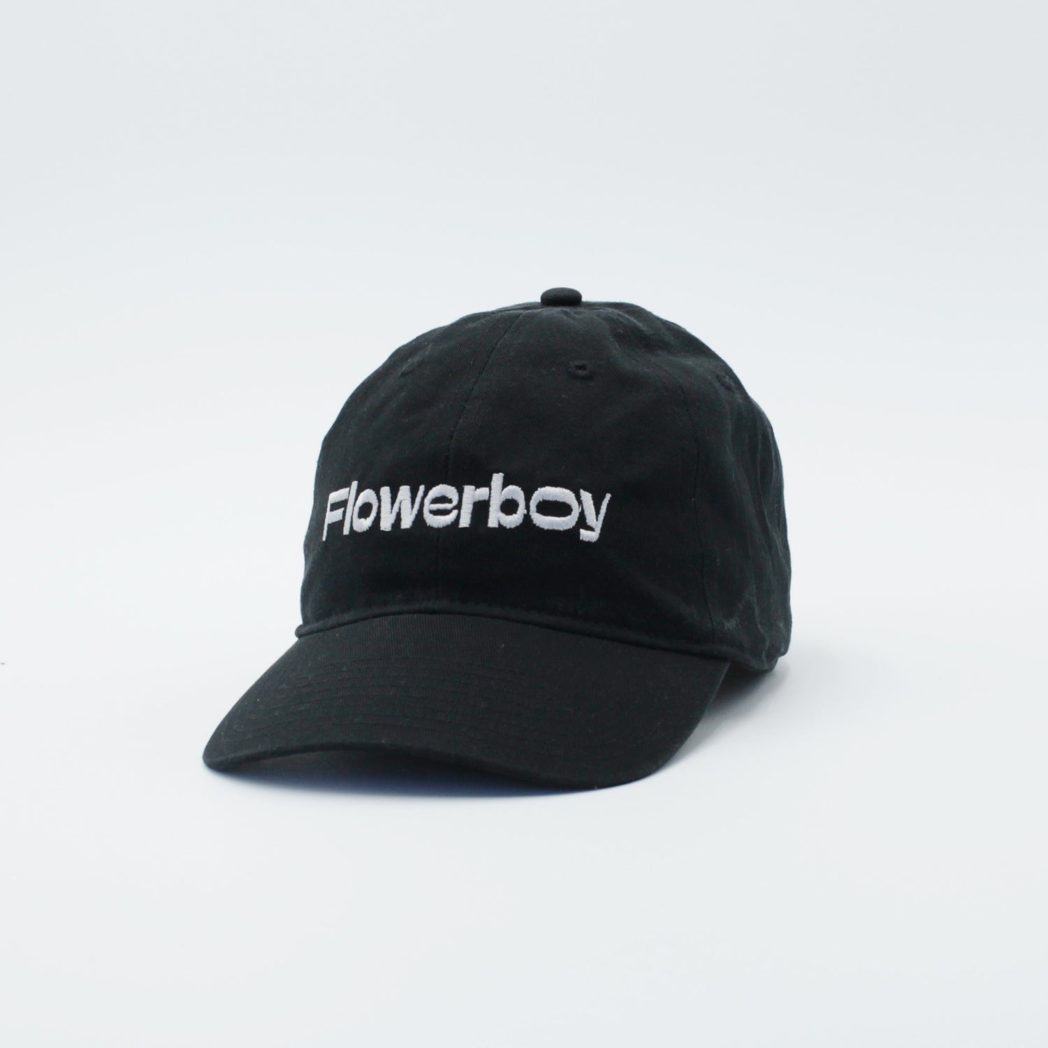 Flowerboy Project Embroidered  Dad Hat | Black & White