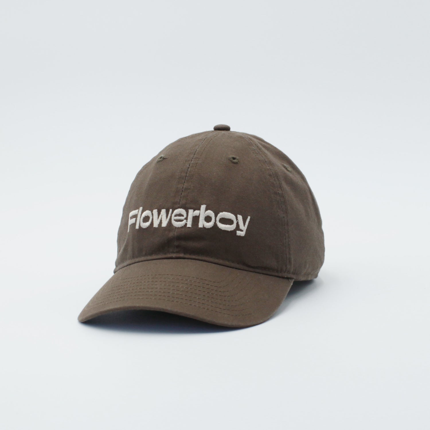 FLOWERBOY PROJECT EMBROIDERED DAD HAT | BROWN & TAN