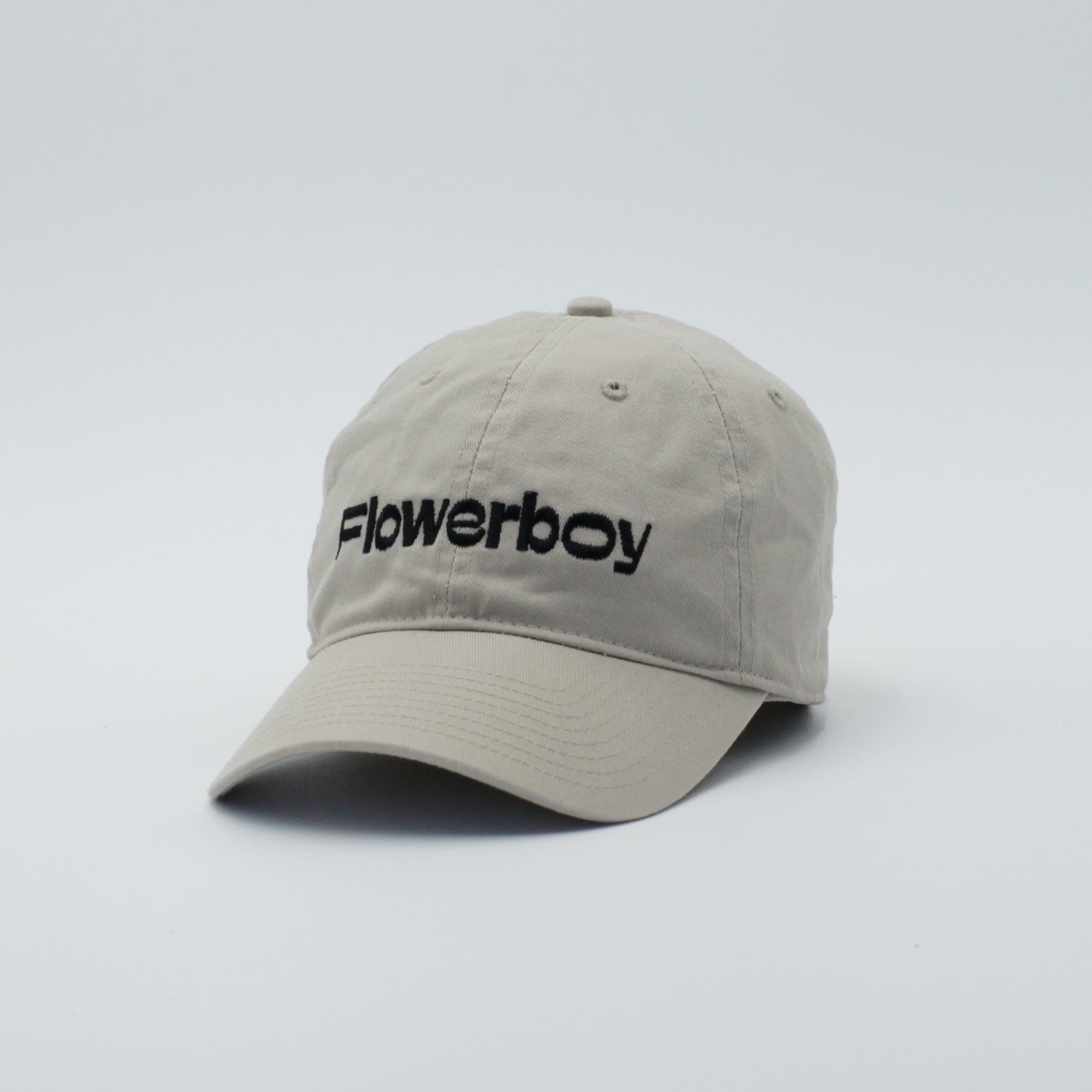 Flowerboy Project Embroidered  Dad Hat | Khaki & Black