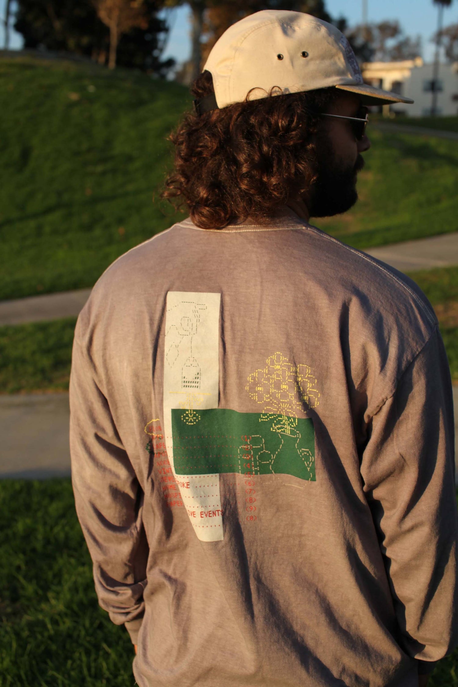 Flowerboy Project Long Sleeve Double Dyed Tea Tee | Grey