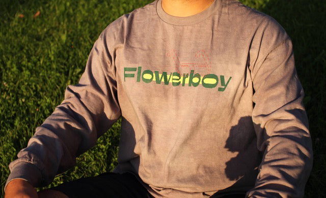 Flowerboy Project Long Sleeve Double Dyed Tea Tee | Grey