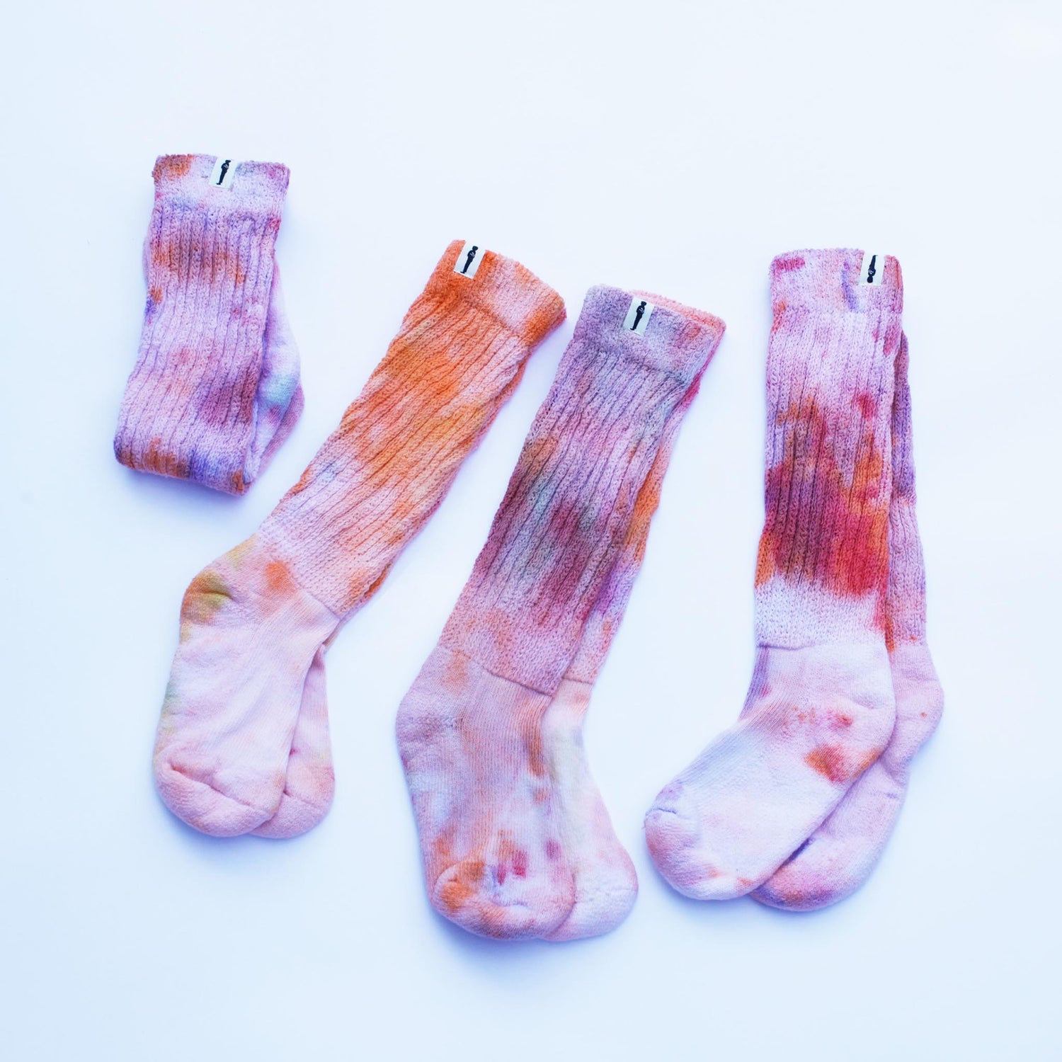 Flowerboy Project Tie Dye Pair of Socks | Pink