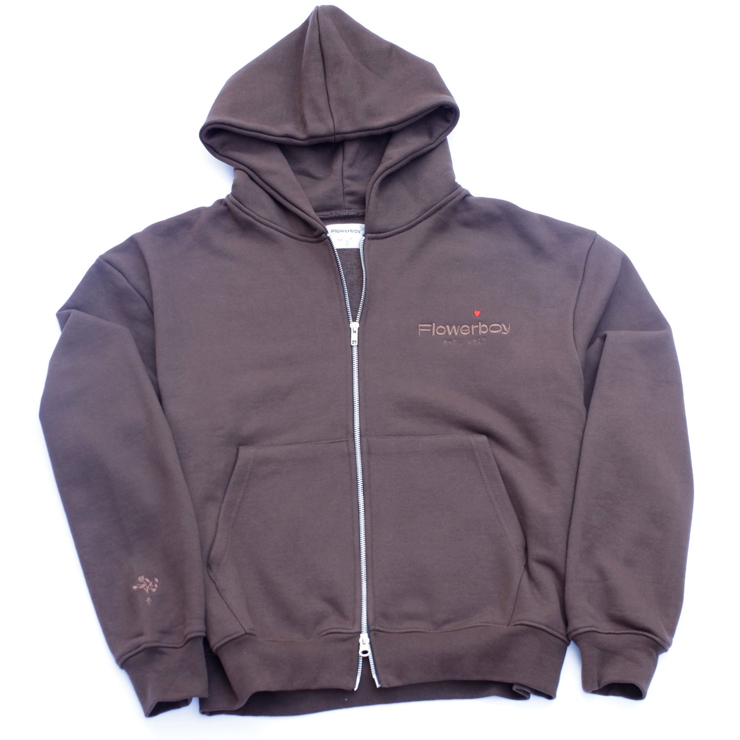 Flowerboy Project Heavyweight Zip Hoodie | Mocha