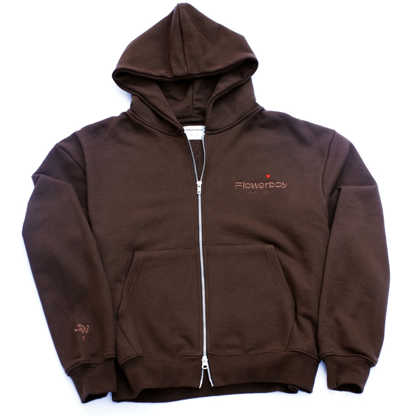 Flowerboy Project Heavyweight Zip Hoodie | Mocha