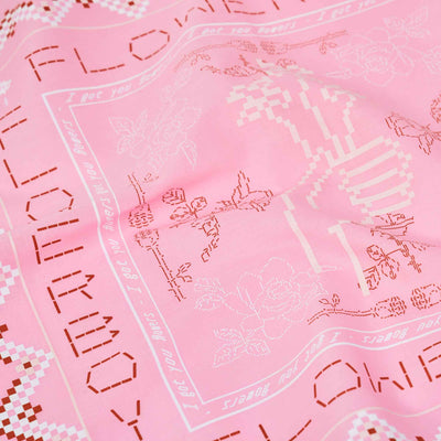 Flowerboy Project "I Got You Flowers" Bandana | Pink Detail