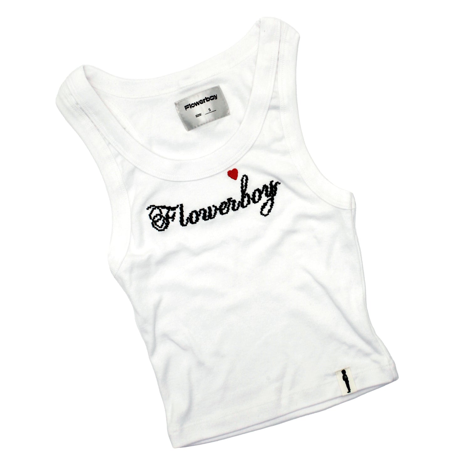 Flowerboy Project Crop Tank | White