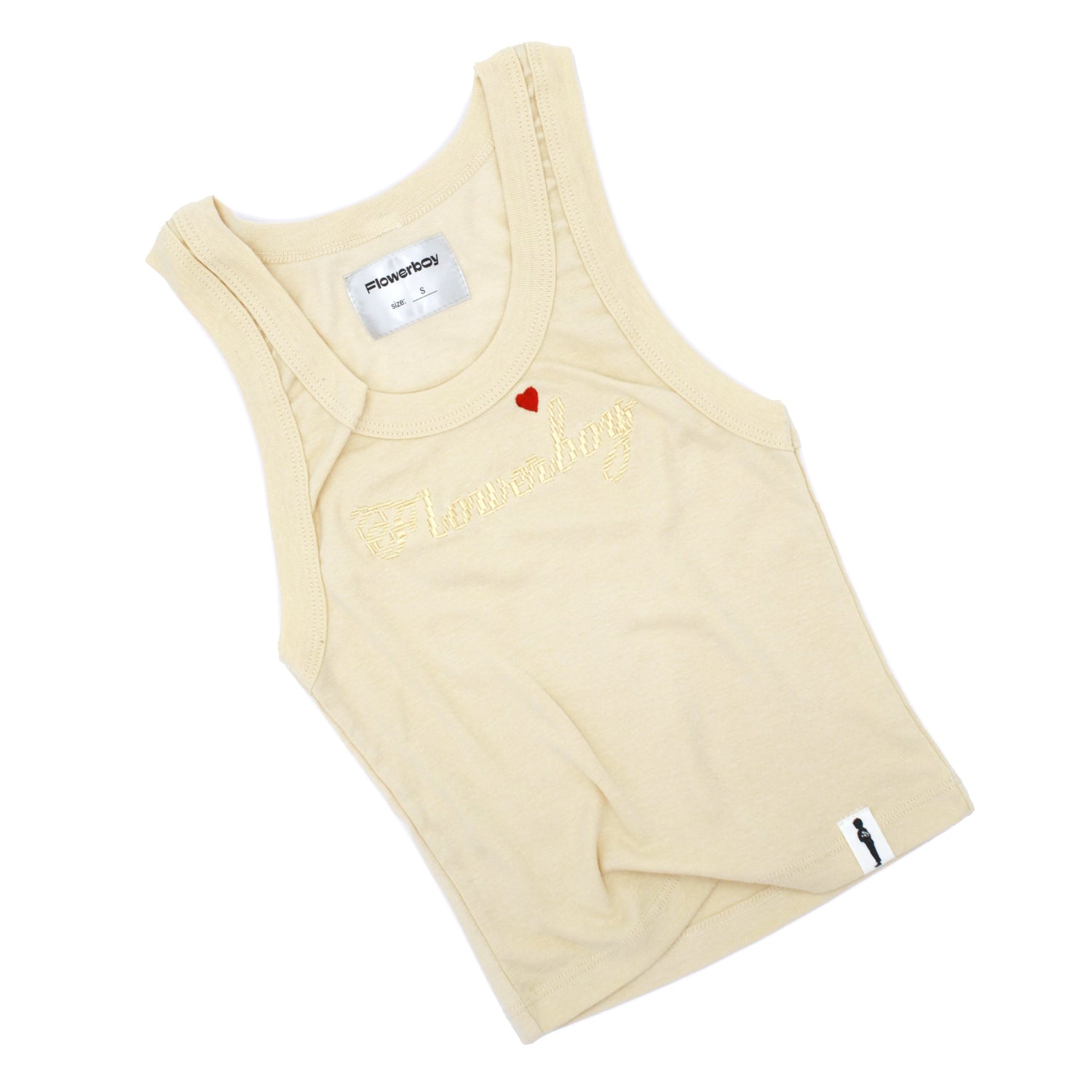 Flowerboy Project crop Tank | Creme