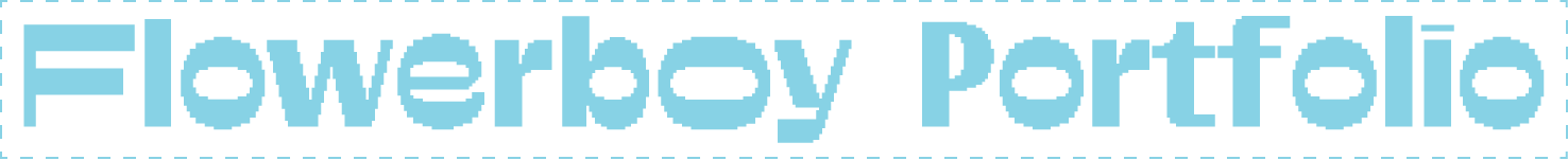 Flowrboy Portfolio logo in blue
