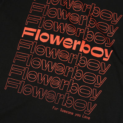 Flowerboy Project Black & Red Tee - Front Detail