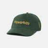 FLOWERBOY PROJECT EMBROIDERED CORDUROY CAP | GREEN - Front