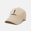 FLOWERBOY PROJECT EMBROIDERED LOGO DAD HAT | BEIGE & BLACK