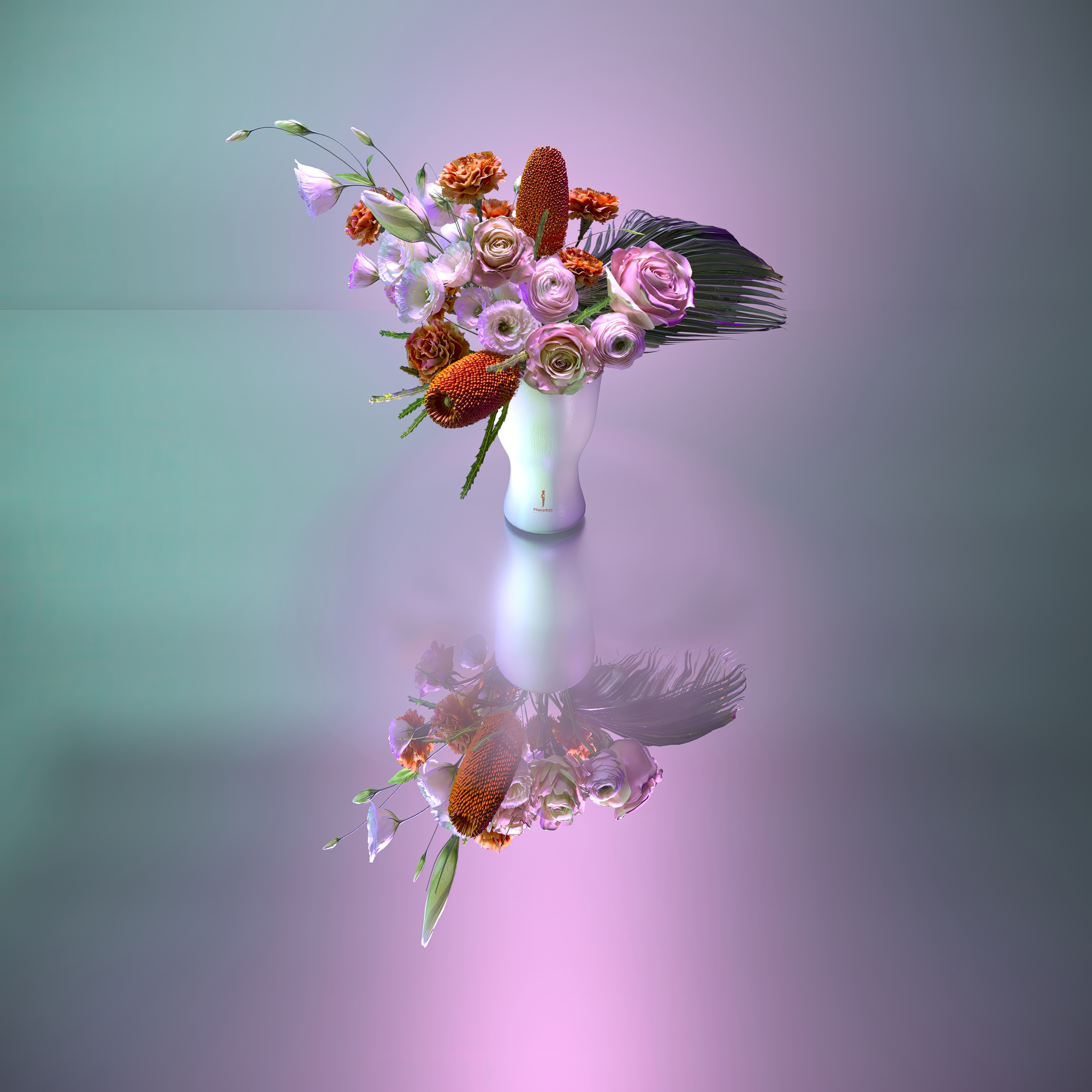 Flowerboy Project Pigeon Breast Ripple Digital Flower Bouquet